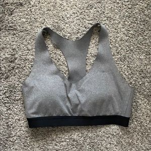 Grey sports bra